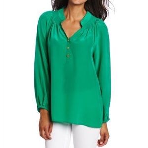 Green Lilly Pulitzer Elsa top